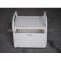 Aluminium Multi funktionale Rattan Outdoor Aufbewahrungsbox